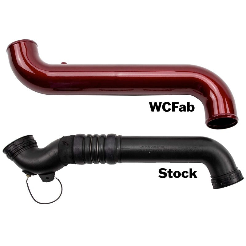 Wehrli 11-16 GM Duramax LML Passenger Side 3.5in Intercooler Pipe - Illusion Blueberry