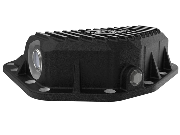aFe POWER Pro Series Front Diff Cover Black w/ Machined Fins Ford F-250/350 23-26 (Dana M235)
