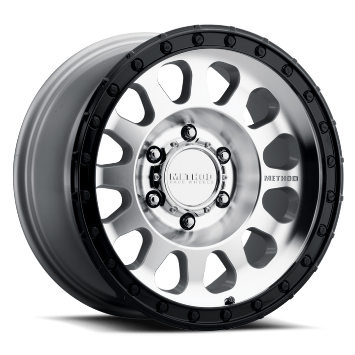Method MR315 17x8.5 0mm Offset 6x5.5 106.25mm CB Machined Wheel - Gloss Black Lip
