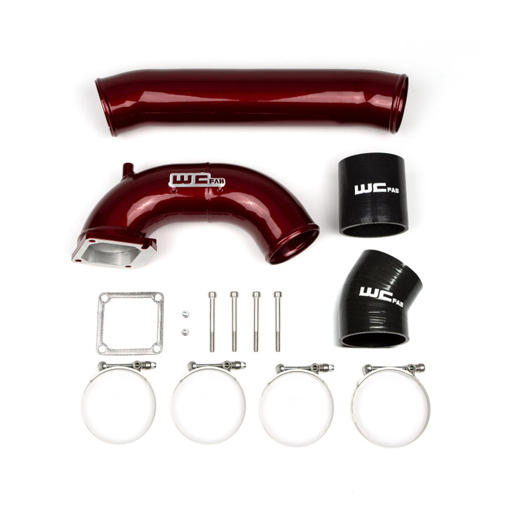 Wehrli 98.5-02 Cummins 5.9L 3.5in Intake Horn &amp; Driver Intercooler Pipe - Gloss White