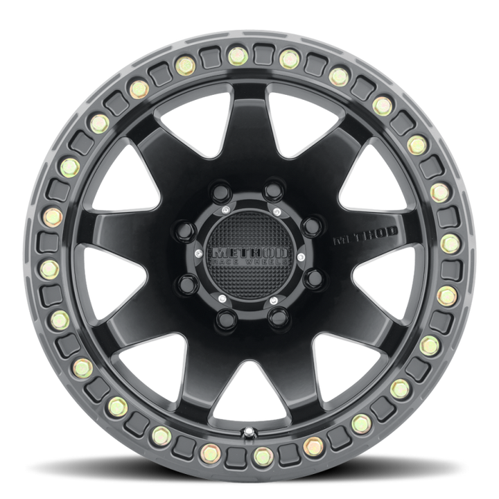 Method MR108 17x9 -44mm Offset 8x170 130.81mm CB Matte Black w/BH-H24 Wheel