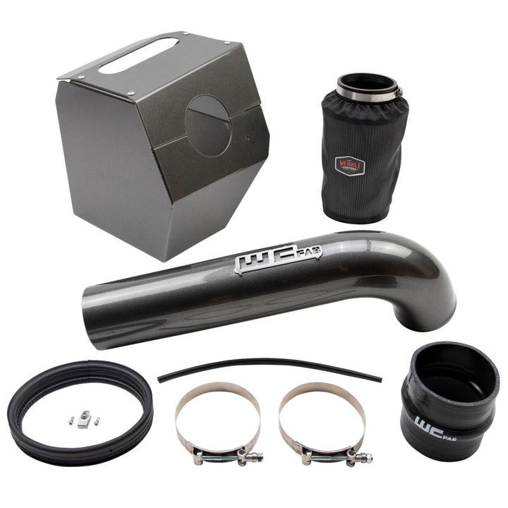 Wehrli 17-19 GM Duramax L5P 4in Intake Kit - Fine Texture Black