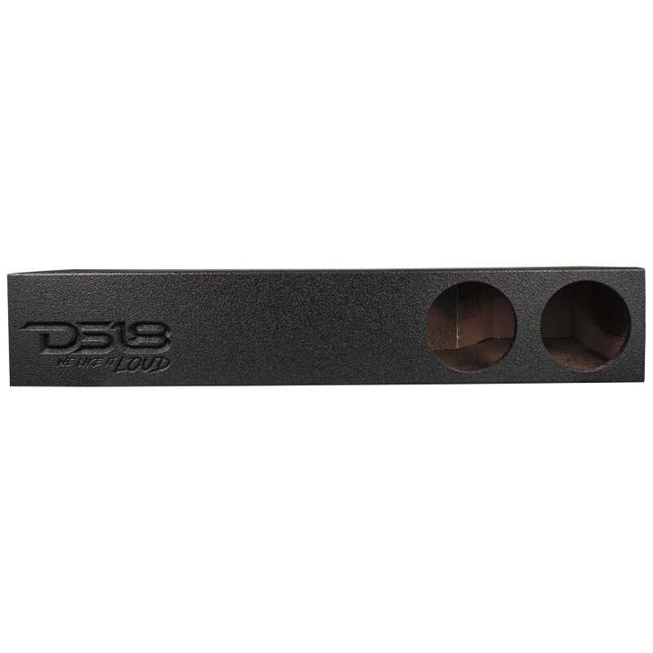 DS18 2x 8in Forward Firing Underseat Ported Box Subwoofer Enclosure Black Liner- RAM Trucks