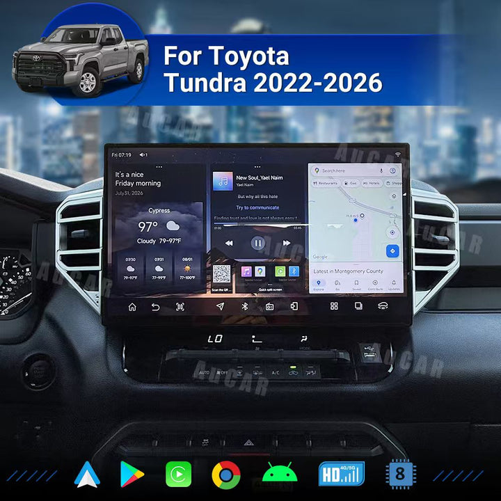 Pre-order AuCar Android 16" Car Radio GPS Navigation For Toyota Tundra 2022-2026