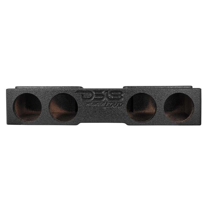 DS18 4 x 8in Forward Firing Underseat Ported Box Subwoofer Enclosure Black Spray Liner Paint Finish