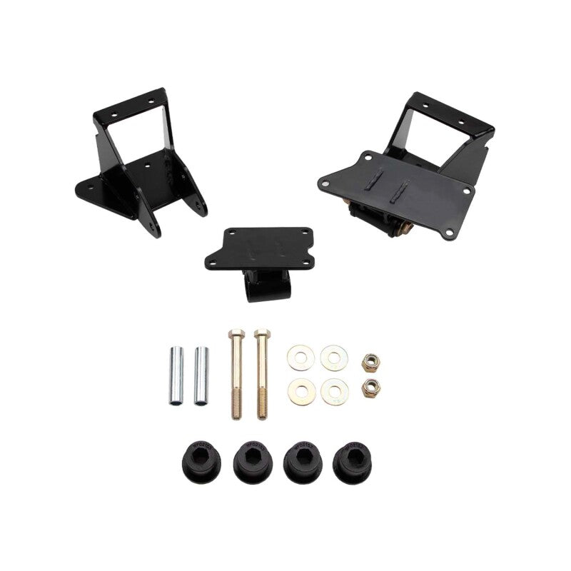 Wehrli 73-87 GM Square Body Chassis Duramax LB7/LML HD Engine Swap Mount Kit - Semi-Gloss Black