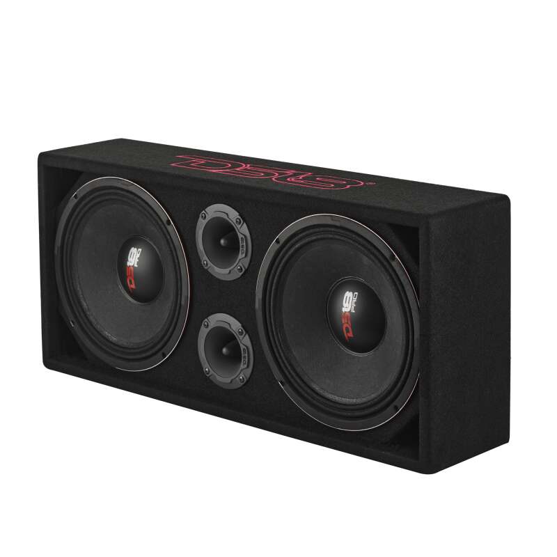 DS18 Loaded Ported Enclosure Incls PRO-X10M &amp; PRO-TWX2/FRP-1.2K4/ Cable &amp; Terminal- Black Carpet