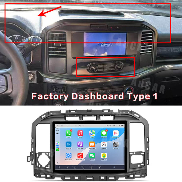 AuCar Tesla Android 13.2" Car Radio GPS Navigation For Ford F150 F250 F350 F450 F650 Raptor 2020-2025