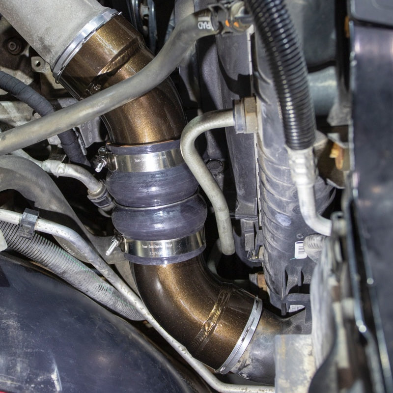Wehrli 06-10 GM Duramax LBZ/LMM Passenger Side 3.5in Intercooler Pipe - Bengal Red