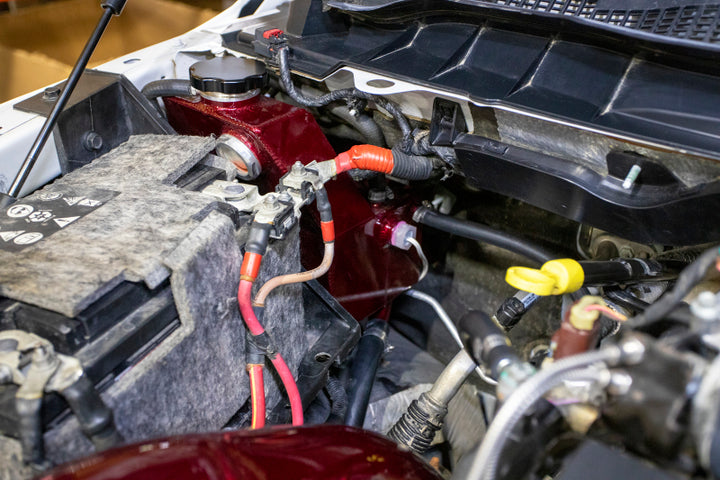 Wehrli 13-18 Cummins 6.7L OEM Placement Coolant Tank - Chevy Orange