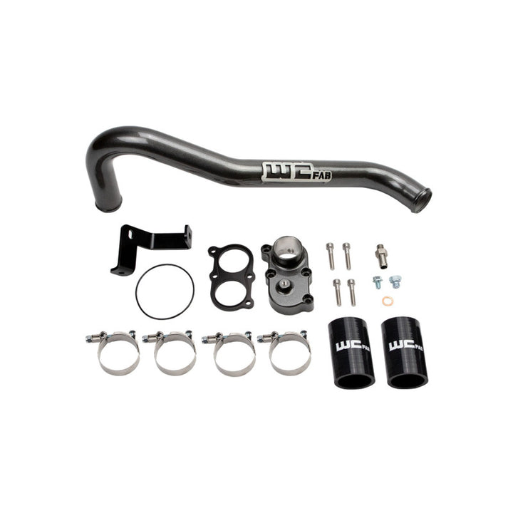 Wehrli 06-10 GM Duramax LBZ/LMM Thermostat Housing Kit - Chevy Orange