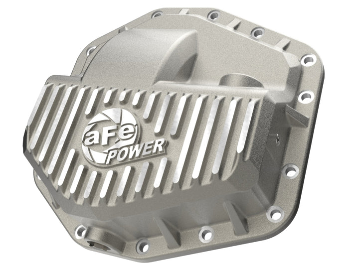 aFe POWER Street Series Front Diff Cover Raw w/ Machined Fins Ford F-250/350 23-26(Dana M235)