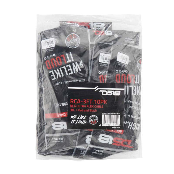 DS18 Level 1 RCA 3-Feet 10 x Pack