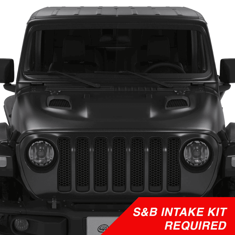 Air Hood Scoops For Jeep Wrangler Rubicon / Gladiator (S&amp;B Intake Required)