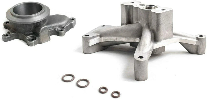 Turbo Pedestal Exhaust Housing &amp; Up Pipe Kit For Early 1999 Ford 7.3 Powerstroke