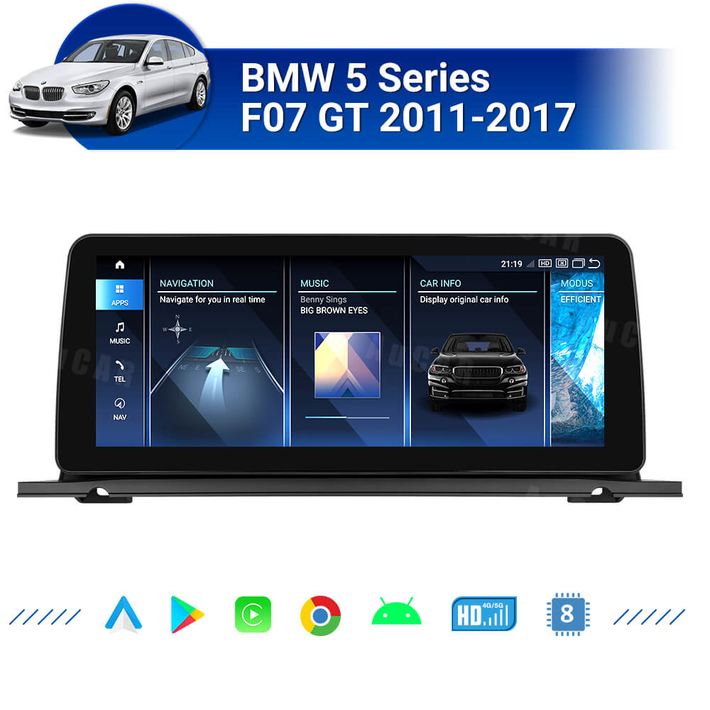 AuCar Android 13 Car Radio GPS Navigation For BMW 5 Series F07 GT 2011-2017 Car Multimedia Stereo Player Car Video