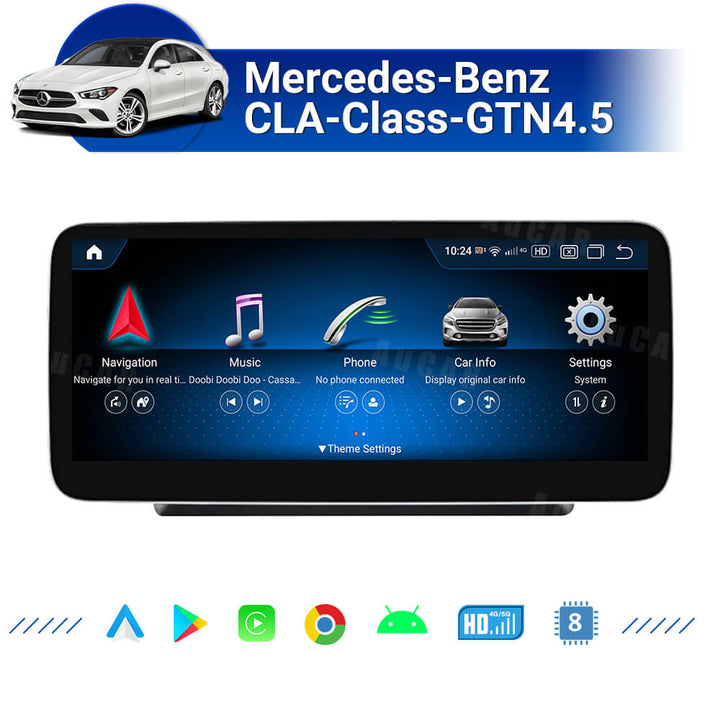 AuCAR Android 13 10.25/12.3 Head Unit Car Video For Mercedes-Benz CLA-Class-GTN4.5 Car Multimedia Player GPS Navi Audio Radio Stereo Head Unit
