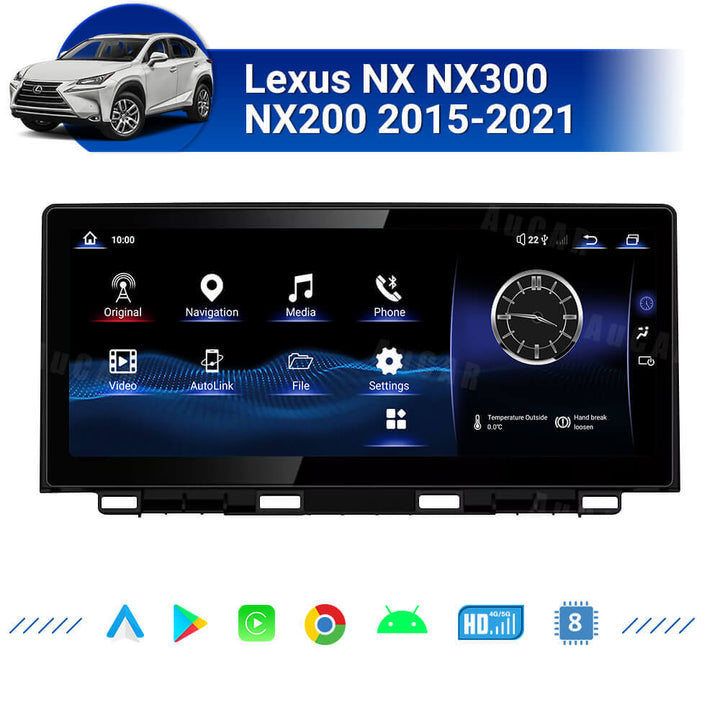 AUCAR Tesla Android 13 10.25" Car Radio GPS Navigation For Lexus NX NX200 2015-2021 Car Multimedia Stereo Player Car Video