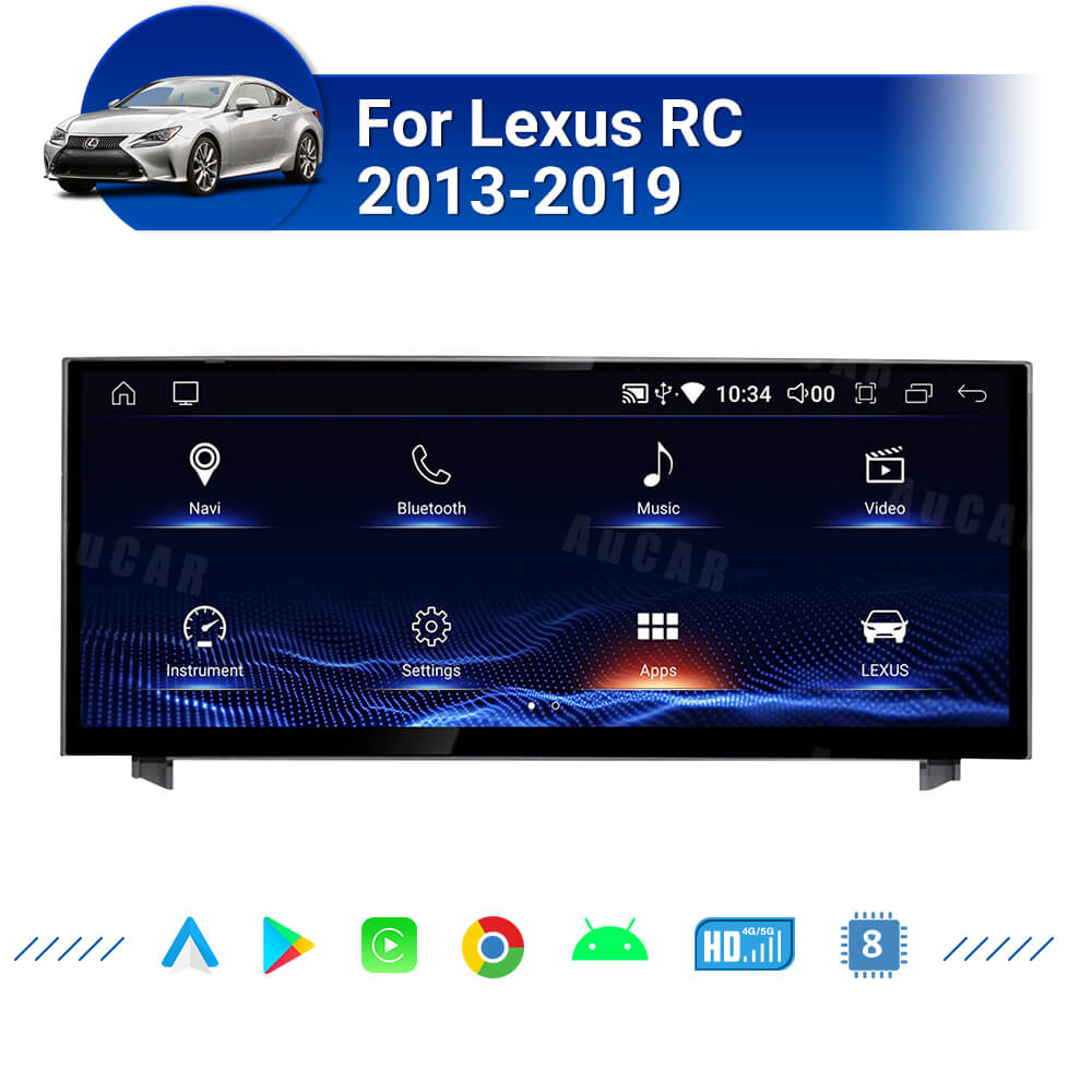 AuCar 10.25" Android Car Radio GPS Navigation For Lexus IS 2013-2017 RC 2013-2019