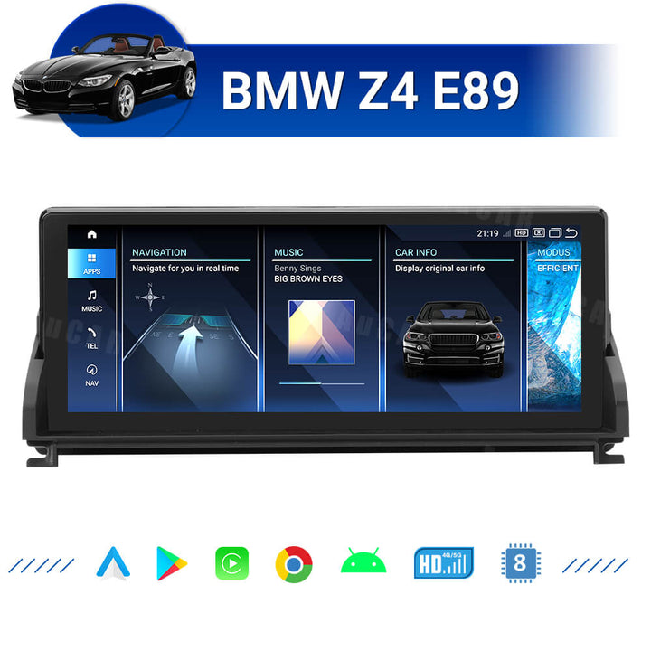 AuCar Android 13 10.25" Car Radio GPS Navigation For BMW Z4 E89 Car Multimedia Stereo Player Car Video
