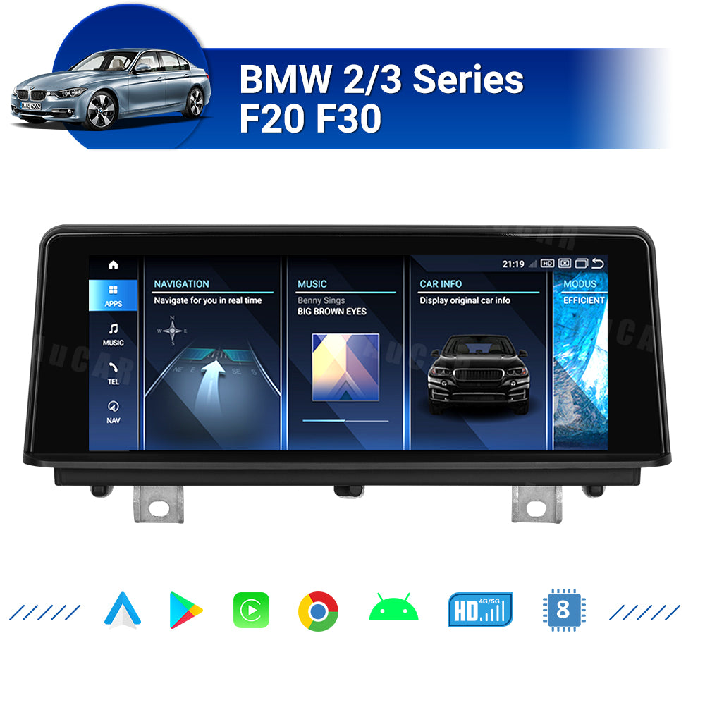 AuCar Android 13 8.8" Car Radio GPS Navigation For BMW 2/3 Series F20 F30 2018-2020 Car Multimedia Stereo Player Car Video
