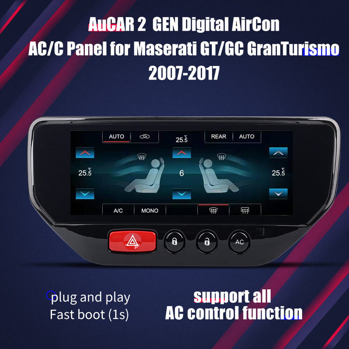 AuCAR 4 GEN Digital AirCon AC/C Panel for Maserati GT/GC GranTurismo 2007-2017