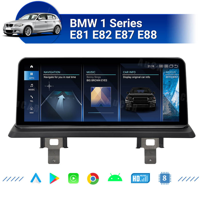AuCar Android 13 12.3" Car Radio GPS Navigation For BMW 1 Series E81 E82 E87 E88 Car Multimedia Stereo Player Car Video