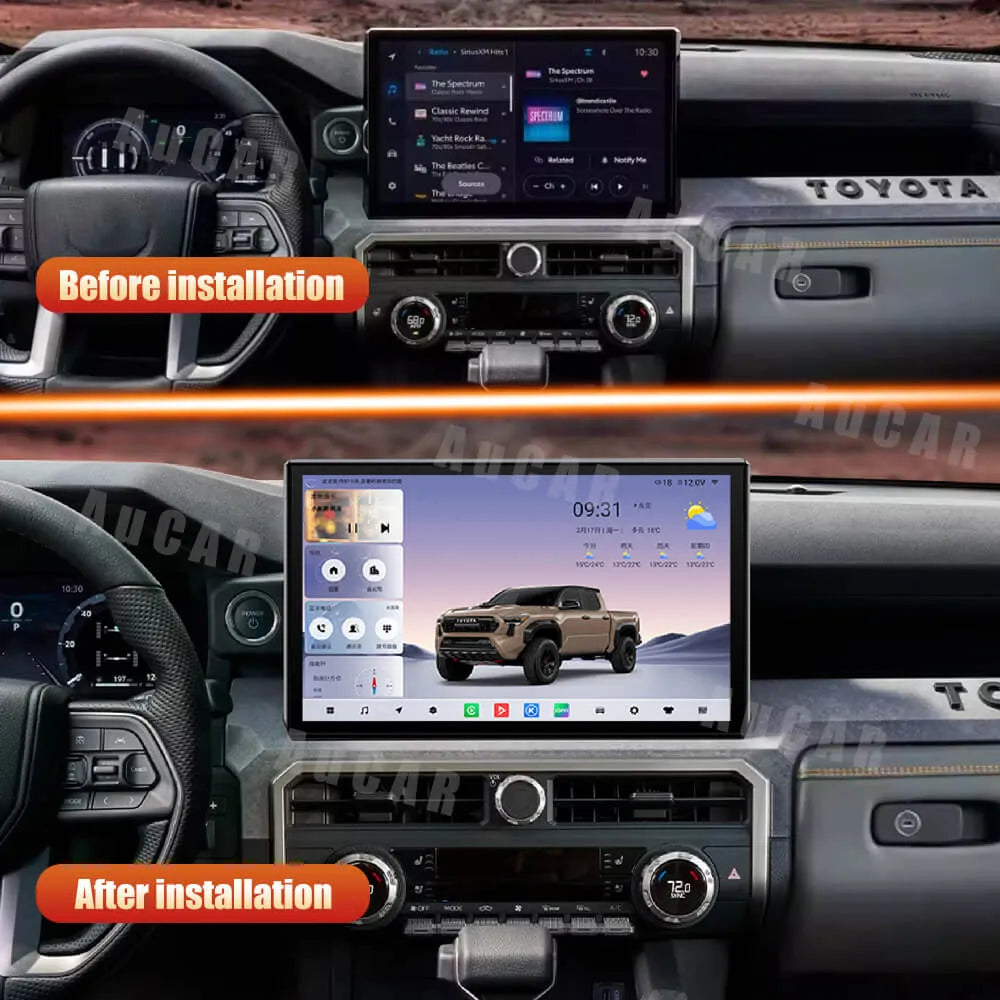 AUCARAUTO Android 14.6" Car Radio GPS Navigation For Toyota Tacoma 2024-2025