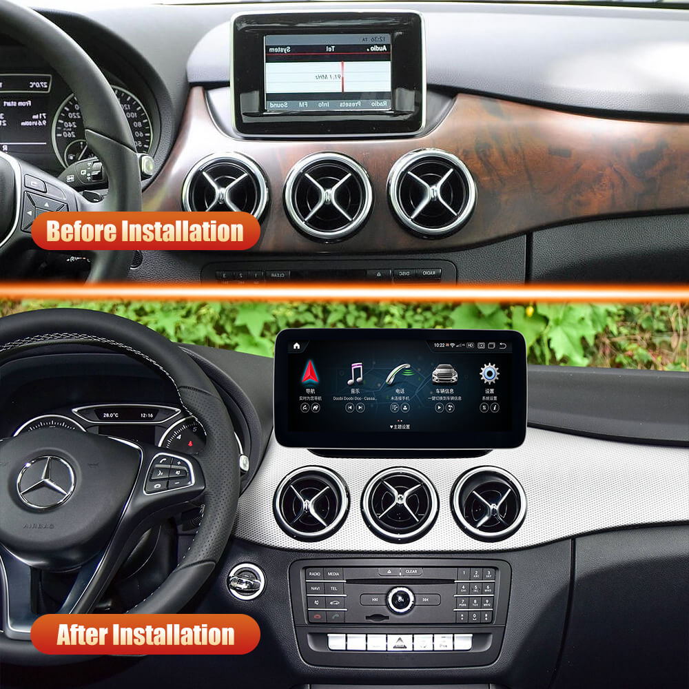 AuCAR Android 13 Head Unit Car Video For Mercedes Benz GLC/C/V class 2016 2017 2018 2019 NTG5.0 Car Multimedia Player GPS Navi Audio Radio Stereo Head Unit