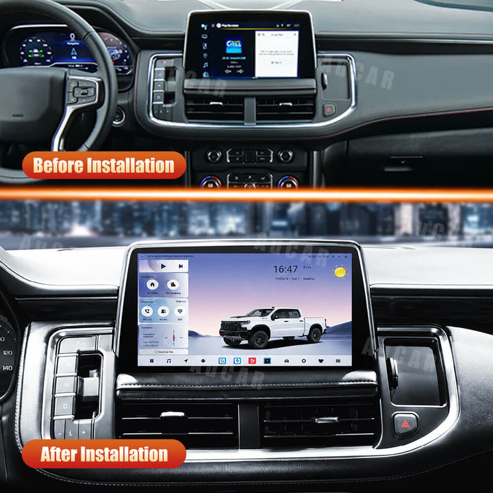 AUCARAUTO Android 12.5" Car Radio GPS Navigation For Chevrolet Tahoe 2019-2023