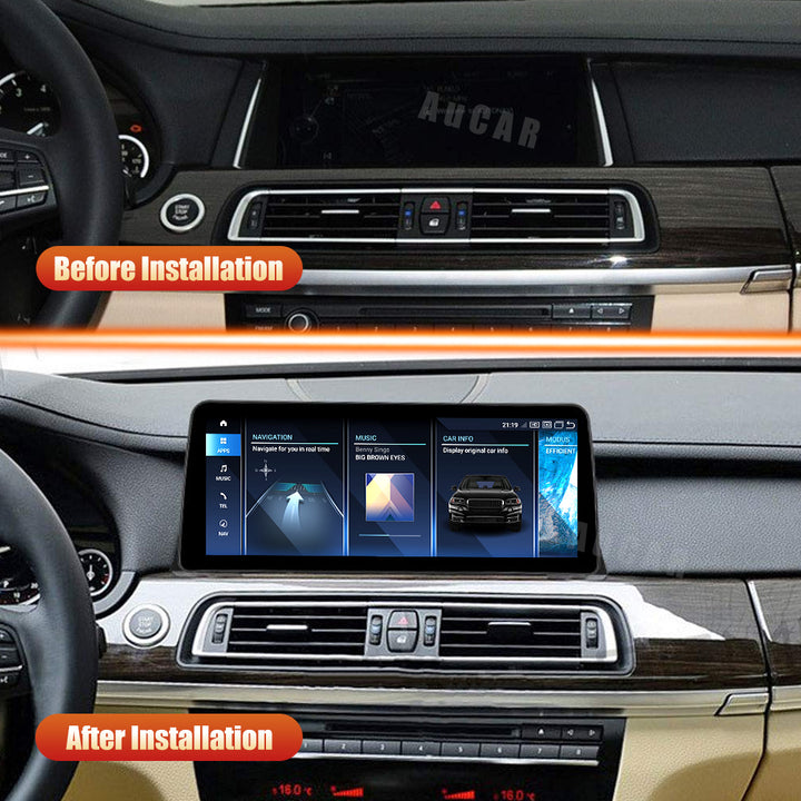AuCar Android 13 Car Radio GPS Navigation For BMW 5 Series F11 F12 F13 Car Multimedia Stereo Player Car Video