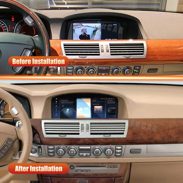 AuCar Android Screen Size Car Radio GPS Navigation For BMW 7 Series E65 E66 2005-2009 Car Multimedia Stereo Player Car Video