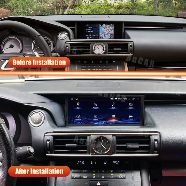 AuCar 10.25" Android Car Radio GPS Navigation For Lexus IS RC 2013-2017