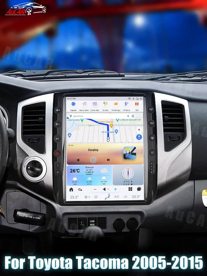 AUCARAUTO Tesla Android 13 12.1" Car Radio GPS Navigation For Toyota Tacoma 2005-2015