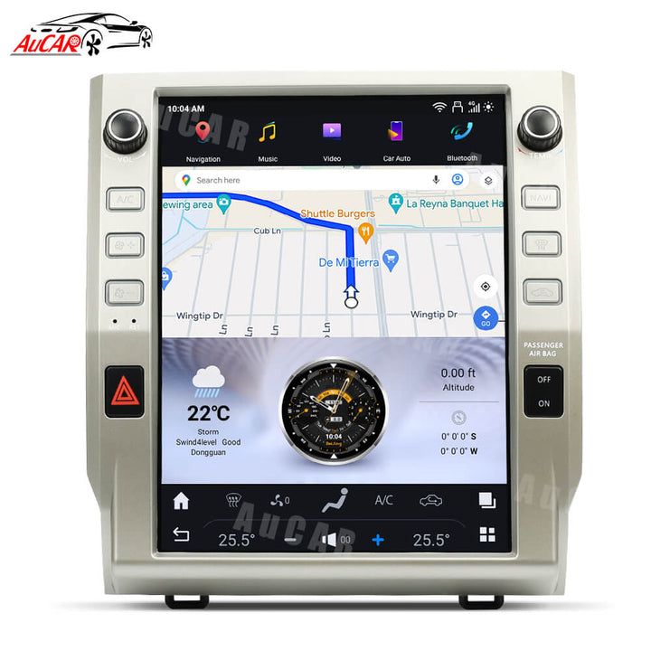 AuCar Tesla Android 13 12.1" Car Radio GPS Navigation For Toyota Tundra/sequoia 2014-2021 Car Multimedia Stereo Player Car Video