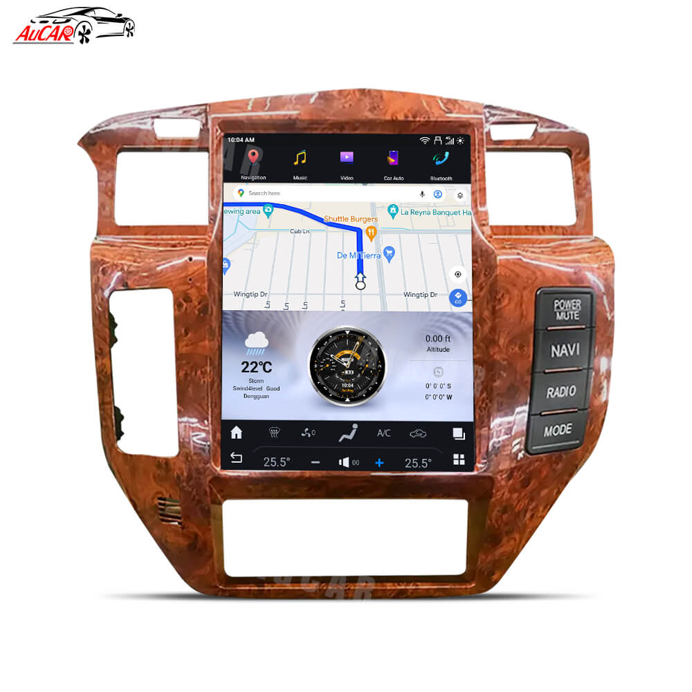AuCar Android 13 12.1" Car Radio GPS Navigation For Nissan Patrol Y61 2004-2019 Car Multimedia Stereo Player Car Video