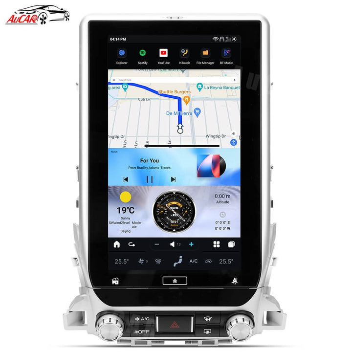 AuCar Tesla Android 13 16.0" Car Radio GPS Navigation For Toyota Cruiser LC200 2016-2020 Car Multimedia Stereo Player Car Video