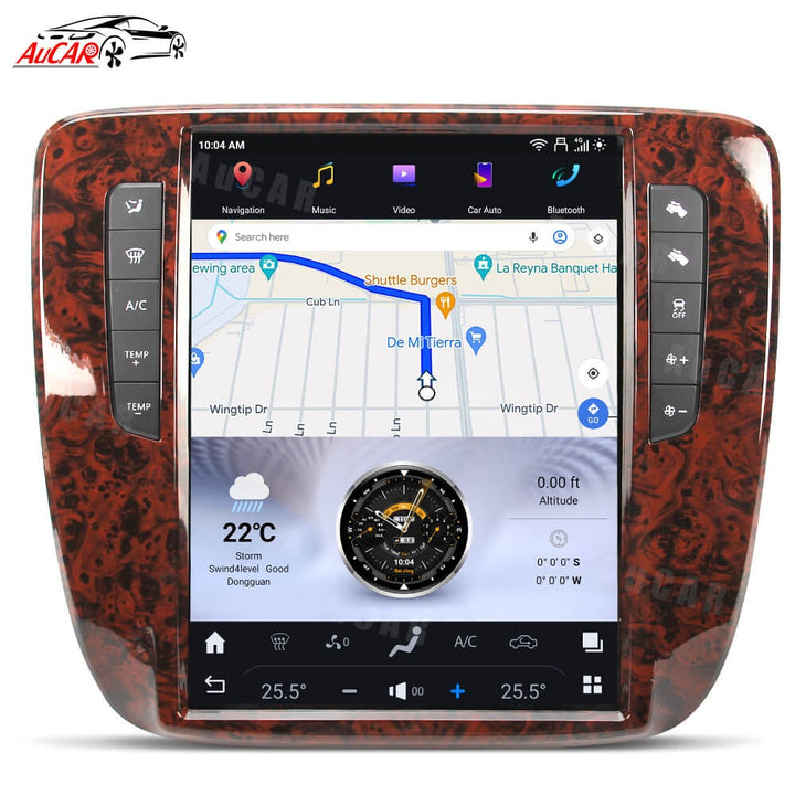 AuCar Tesla Android 12.1" Car Radio GPS Navigation For Chevrolet Tahoe/Silverado/GMC Yukon Suburban 2007-2013