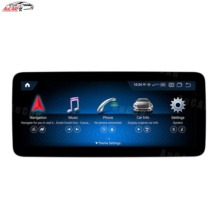 AuCAR Android 13 10.25/12.3 Head Unit Car Video For Mercedes-Benz C-Class NTG 5.5 2019-2021 Car Multimedia Player GPS Navi Audio Radio Stereo Head Unit