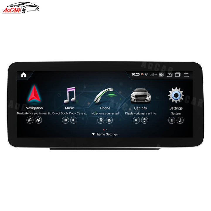 AuCAR Android 13 Head Unit Car Video For Mercedes Benz GLC/C/V Class 2019 2020 2021 2022 NTG5.5 Car Multimedia Player GPS Navi Audio Radio Stereo Head Unit
