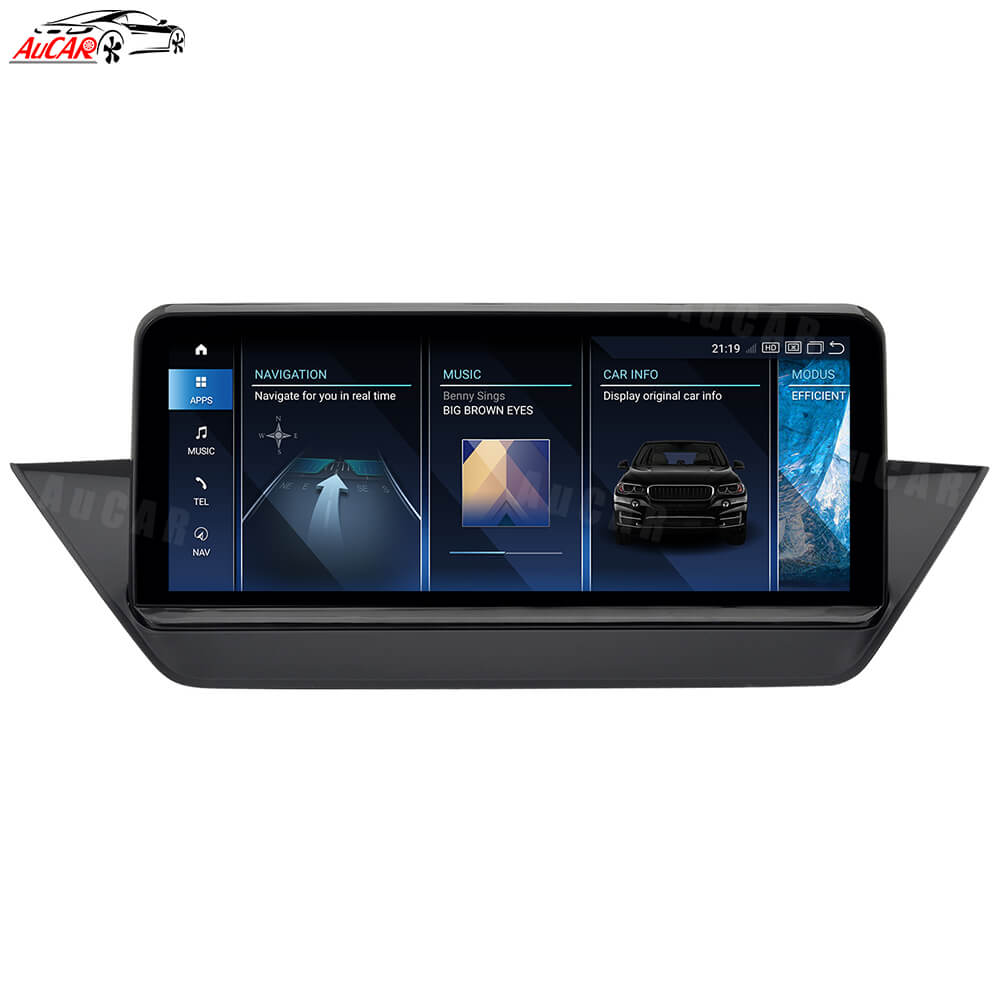 AuCar Android 13 10.25 / 12.3 Screen Size Car Radio GPS Navigation For BMW X1 E84 Car Multimedia Stereo Player Car Video