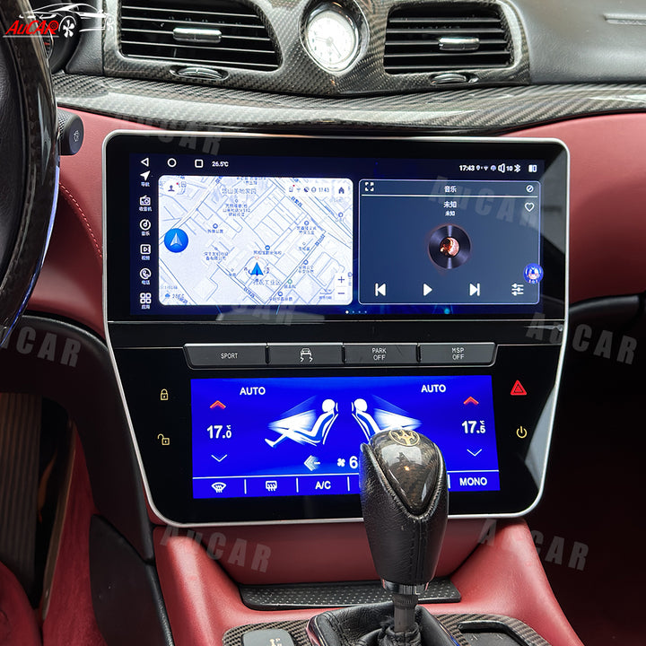 AuCar Tesla Android 12 12.3" Car Radio GPS Navigation For Maserati Granturismo (07-17) 1:1 Style 2024 Car Multimedia Stereo Player Car Video