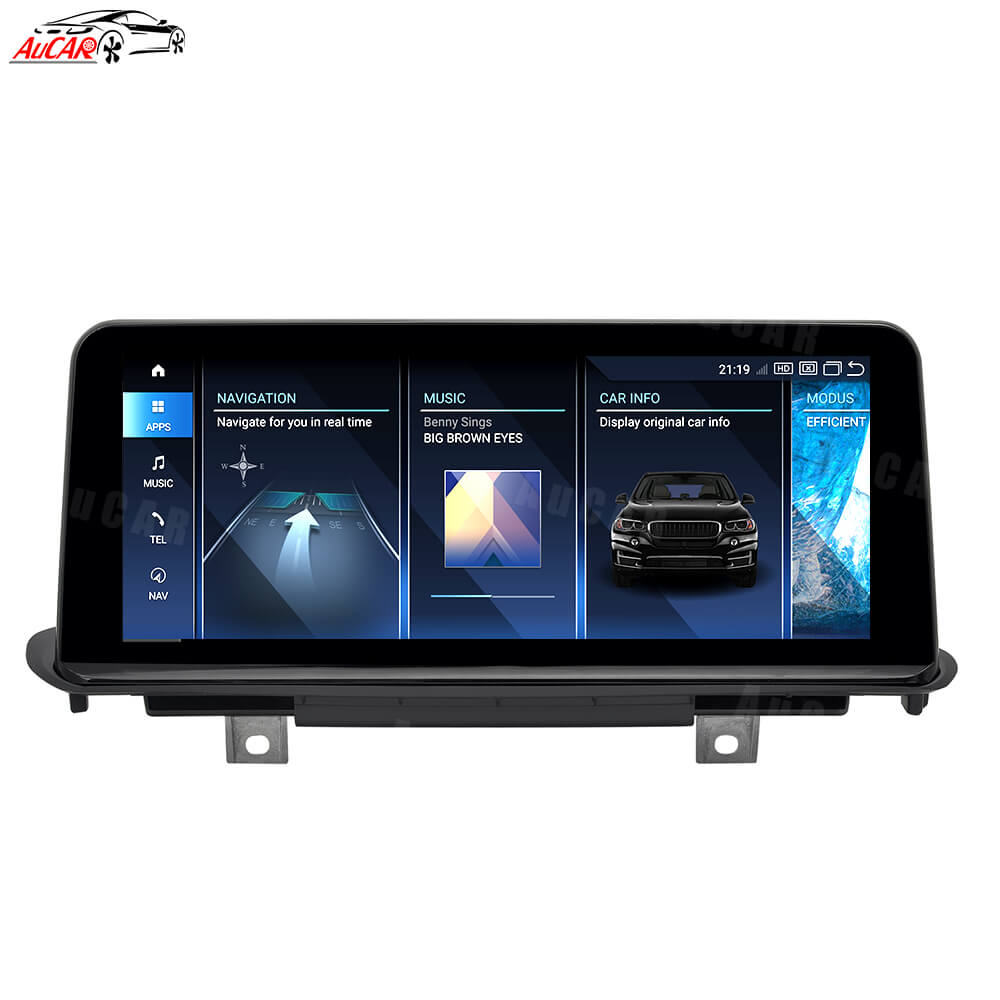 AuCar Android 13 10.25 / 12.3 Screen Size Car Radio GPS Navigation For BMW X5 F15 Car Multimedia Stereo Player Car Video