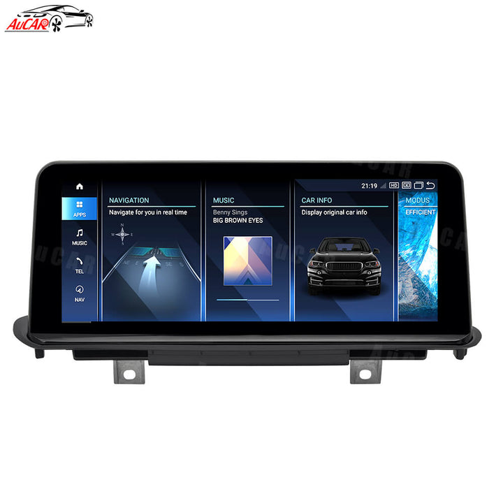 AuCar Android 13 10.25 / 12.3 Screen Size Car Radio GPS Navigation For BMW X5 F15 Car Multimedia Stereo Player Car Video