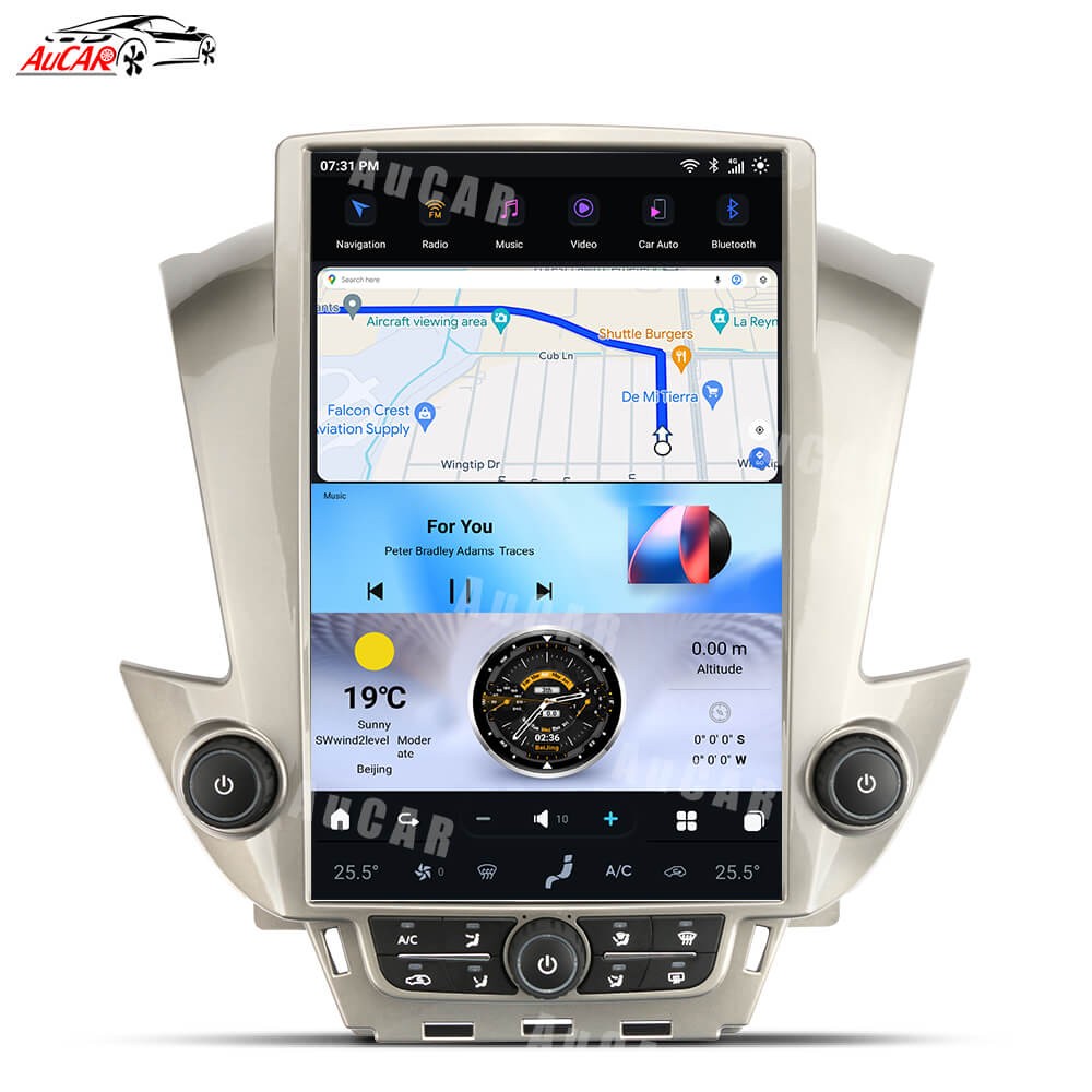AUCARAUTO Tesla Android 14.5" Car Radio GPS Navigation For GMC Chevrolet Tahoe Suburban Yukon 2015-2018