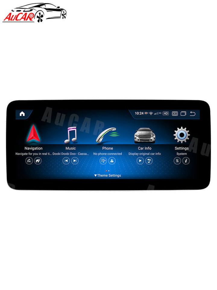 AuCAR Android 13 10.25/12.3 Head Unit Car Video For Mercedes-Benz C-Class NTG 5.5 2019-2021 Car Multimedia Player GPS Navi Audio Radio Stereo Head Unit