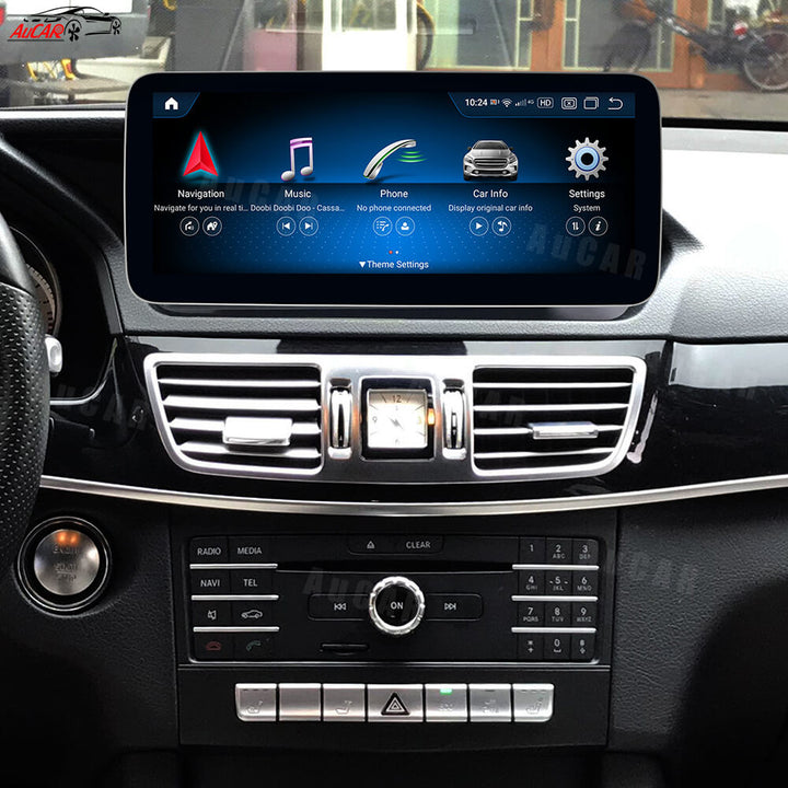 AuCAR Android 13 10.25/12.3 Head Unit Car Video For Mercedes-Benz E-Class W212 5.0 Car Multimedia Player GPS Navi Audio Radio Stereo Head Unit