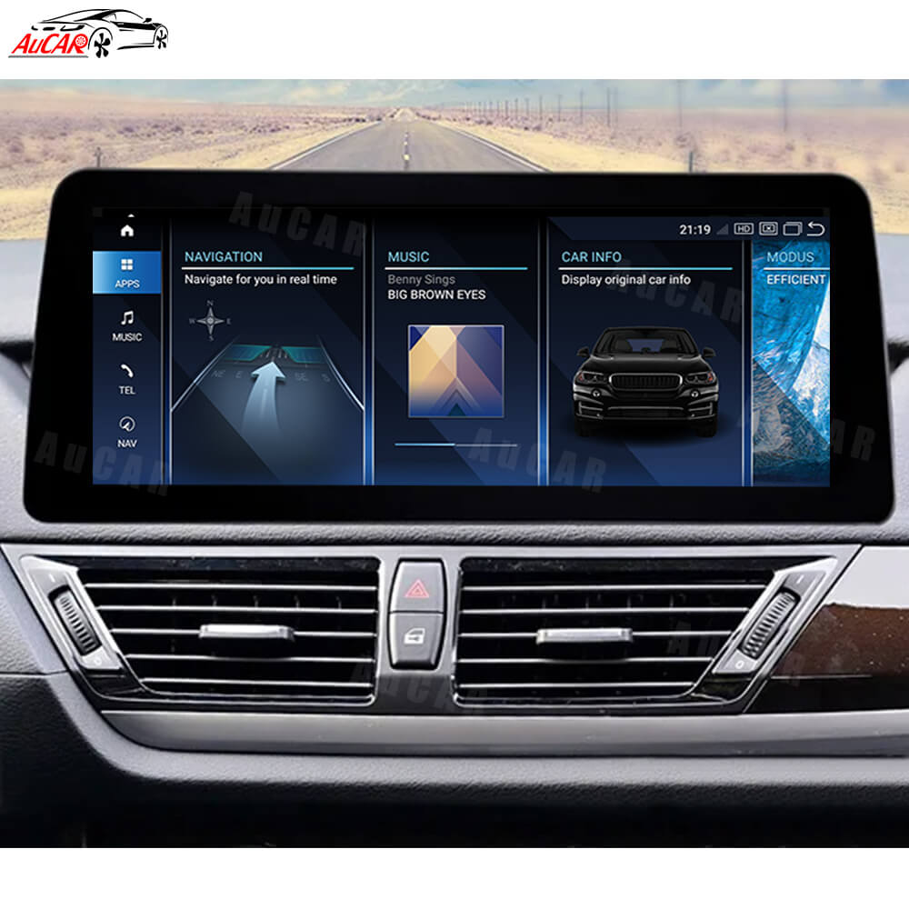 AuCar Android 13 10.25 / 12.3 Screen Size Car Radio GPS Navigation For BMW X1 E84 Car Multimedia Stereo Player Car Video
