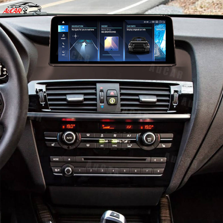 AuCar Android 13 10.25 / 8.8 Screen Size Car Radio GPS Navigation For BMW X3 F25 Car Multimedia Stereo Player Car Video