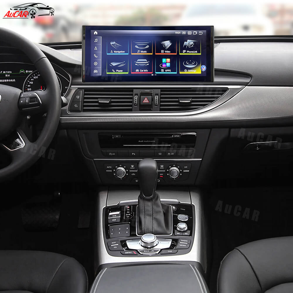 AuCar Android 13 12.3" Car Radio GPS Navigation For Audi A6 A7 S6 S7 RS6 RS7 2012-2018 Car Multimedia Stereo Player Car Video